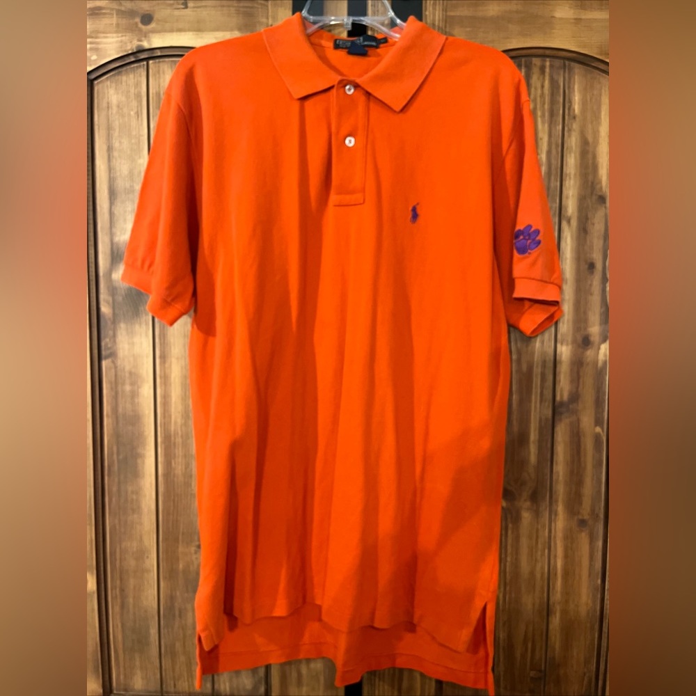 Mens Ralph Lauren Clemson University Polo Sz L
